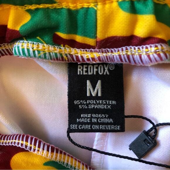 Redfox NWT Unisex Yellow Orange Green Burgundy Camo Print Joggers Size Medium - Picture 13 of 16